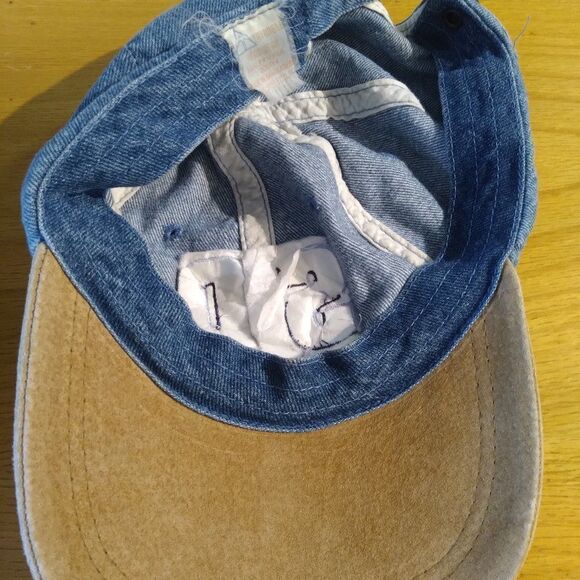 Vintage San Diego Suede Brim Strap Back Denim Hat - Picture 7 of 8